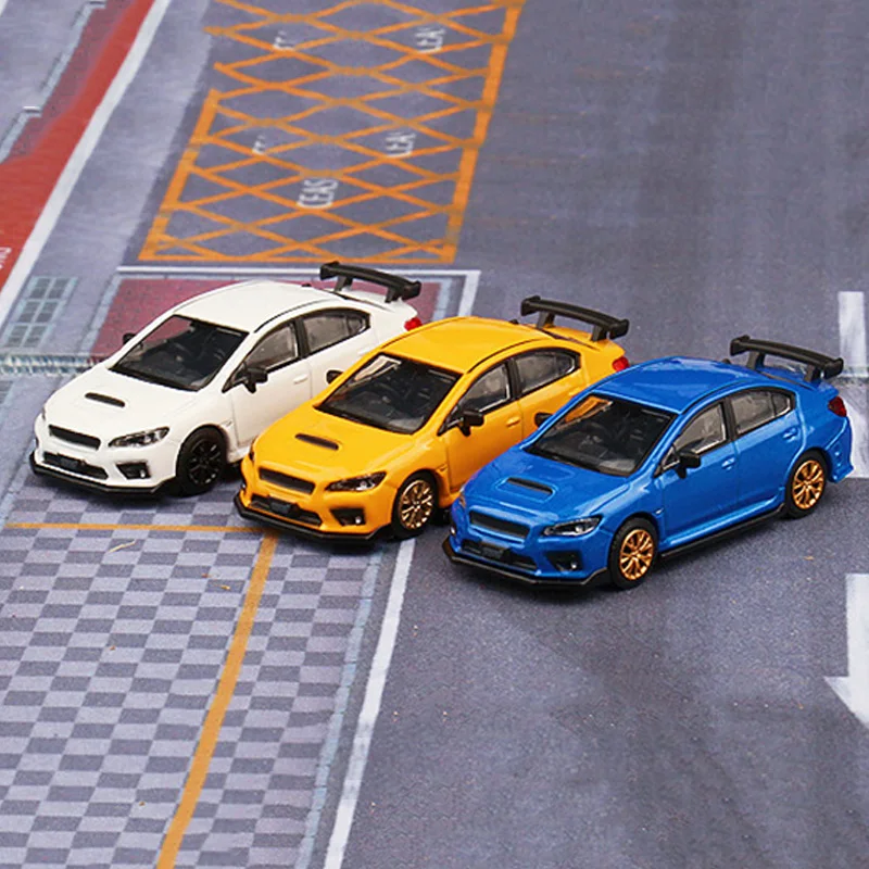 Литые модели спортивных автомобилей WRX STI S207 из сплава в масштабе 1:64, синие и белые классические коллекционные игрушки для взрослых, сувенирные подарки, статический дисплей
Литые модели спортивных автомобилей WRX STI S207 из сплава в масштабе 1:64, синие и белые классические коллекционные игрушки для взрослых, сувенирные подарки, статический дисплей