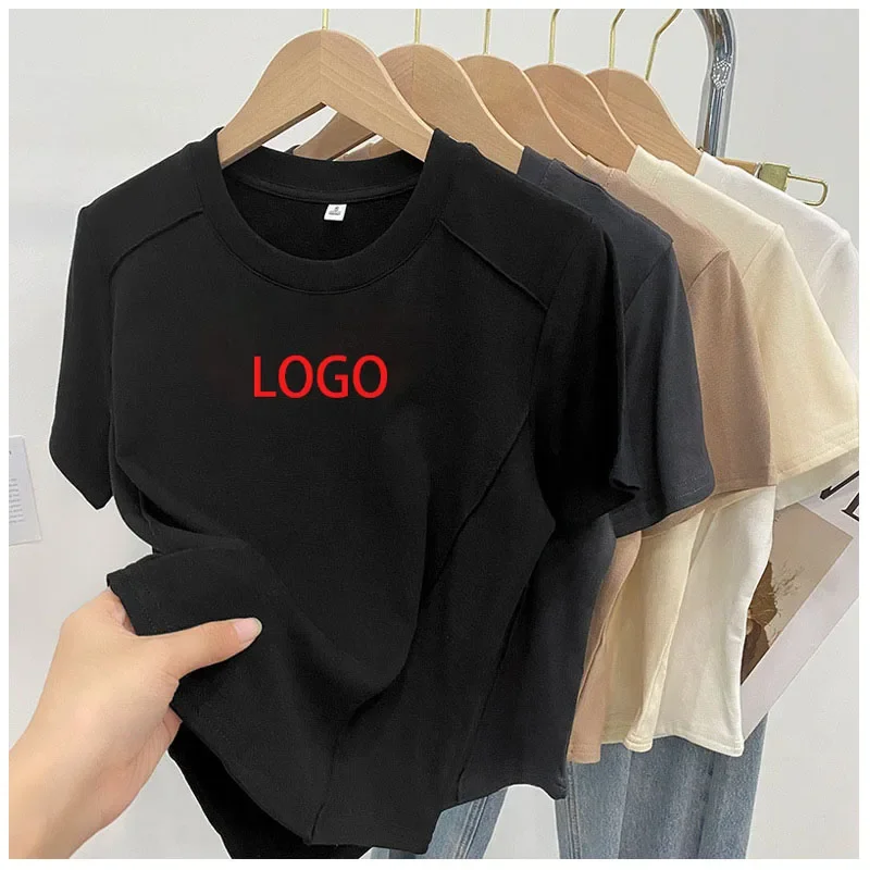 Однотонная облегающая футболка с круглым вырезом и коротким рукавом, с логотипом на заказ, для женщин, лето 2023, европейская Новинка, снижение возраста в западном стиле Fishbone Sh
Однотонная облегающая футболка с круглым вырезом и коротким рукавом, с логотипом на заказ, для женщин, лето 2023, европейская Новинка, снижение возраста в западном стиле Fishbone Sh