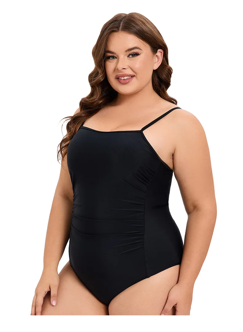 New solid color triangular jumpsuit for women in Europe and America, sexy backless, belly covering, slimming oversized swimwear
New solid color triangular jumpsuit for women in Europe and America, sexy backless, belly covering, slimming oversized swimwear
