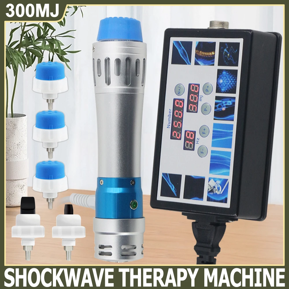 

300MJ Shockwave Physical Therapy Machine For ED Treatment Relieve Waist Leg Pain Body Relax Professional Shock Wave Massager New