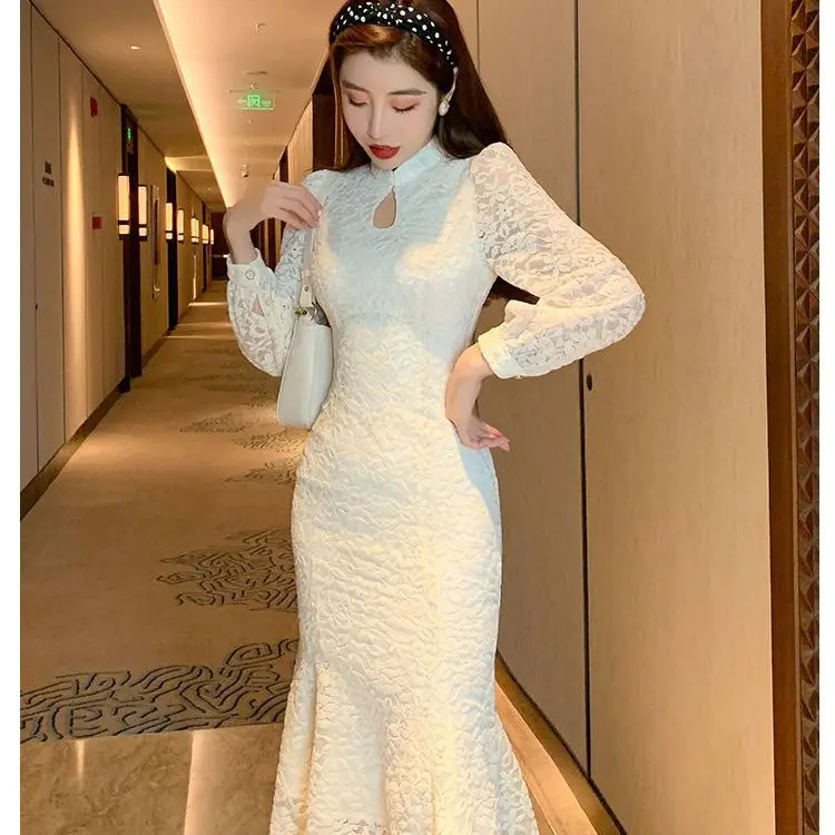 2024 chinese improved qipao dress cheongsam dress lace temperament improved qipao slim dress young lady cheongsam daily dress
2024 chinese improved qipao dress cheongsam dress lace temperament improved qipao slim dress young lady cheongsam daily dress