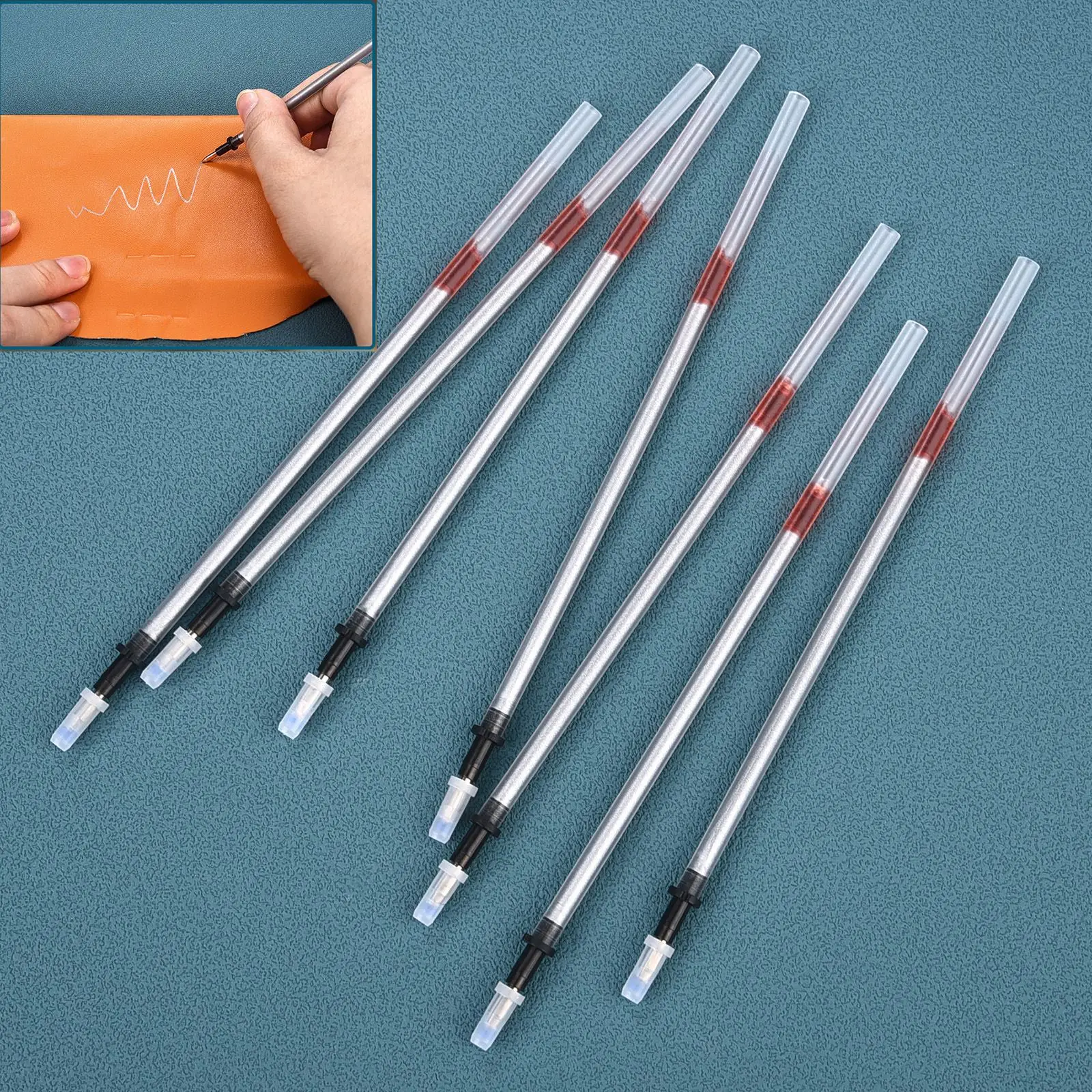 5-20pcs Fabric Leather Marker Water Erasable Pens Leather Silver Refill Pen Mercury Refillable Pen For Patchwork Leather Mark
5-20pcs Fabric Leather Marker Water Erasable Pens Leather Silver Refill Pen Mercury Refillable Pen For Patchwork Leather Mark