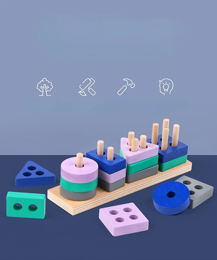 Kids Wooden Building Block Toys Baby Blocks Shape Puzzle Early Learning Colors Child Educational Toy Montessori Educational Toys
Kids Wooden Building Block Toys Baby Blocks Shape Puzzle Early Learning Colors Child Educational Toy Montessori Educational Toys