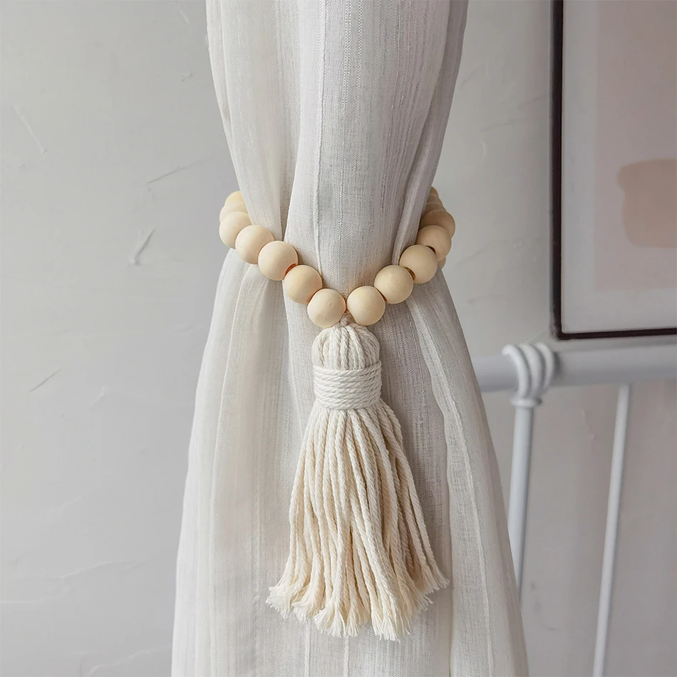 Handwoven Cotton Curtain Ties - Boho Bedroom Hanging Decor 3 Sefa9082b77924d5b81ec3633c0f74ae8A