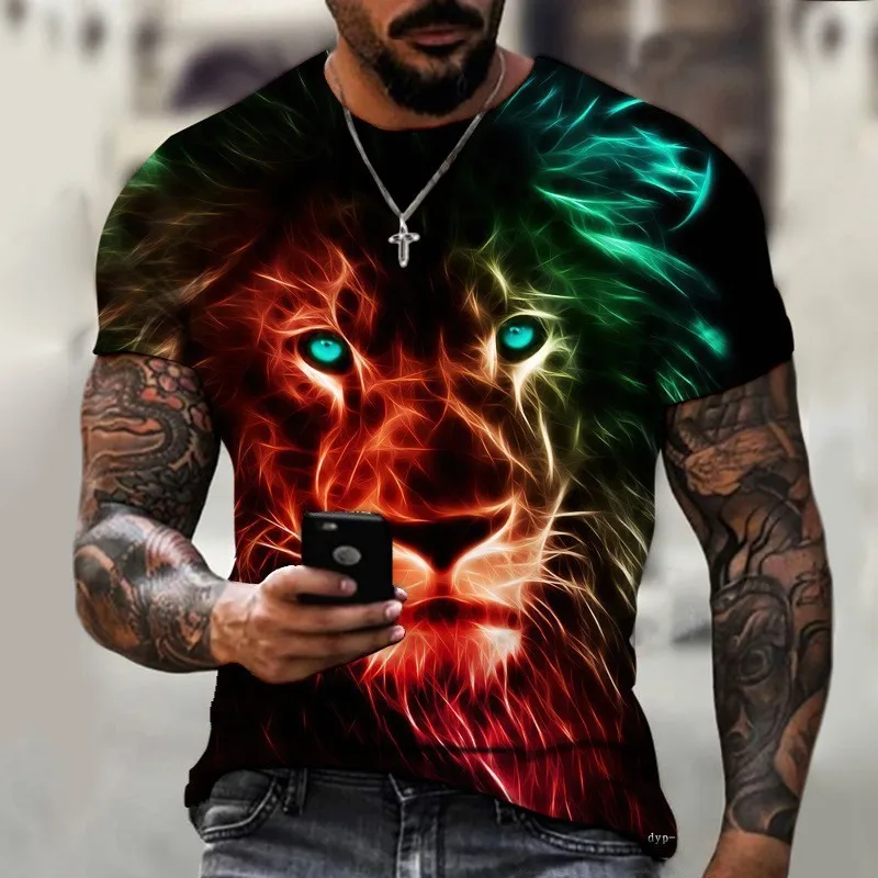 Vintage Men's T Shirt Lion King Print TShirt Fashion Summer Short Sleeve Casual Tops Retro Tee Oversized Clothes Streetwear
Vintage Men's T Shirt Lion King Print TShirt Fashion Summer Short Sleeve Casual Tops Retro Tee Oversized Clothes Streetwear