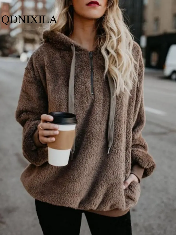 Women Sweatshirts 2023 Autumn Winter Top Clothes New In Pullovers Long-sleeved Hooded Solid Color Loose Casual Clothing Female
Women Sweatshirts 2023 Autumn Winter Top Clothes New In Pullovers Long-sleeved Hooded Solid Color Loose Casual Clothing Female