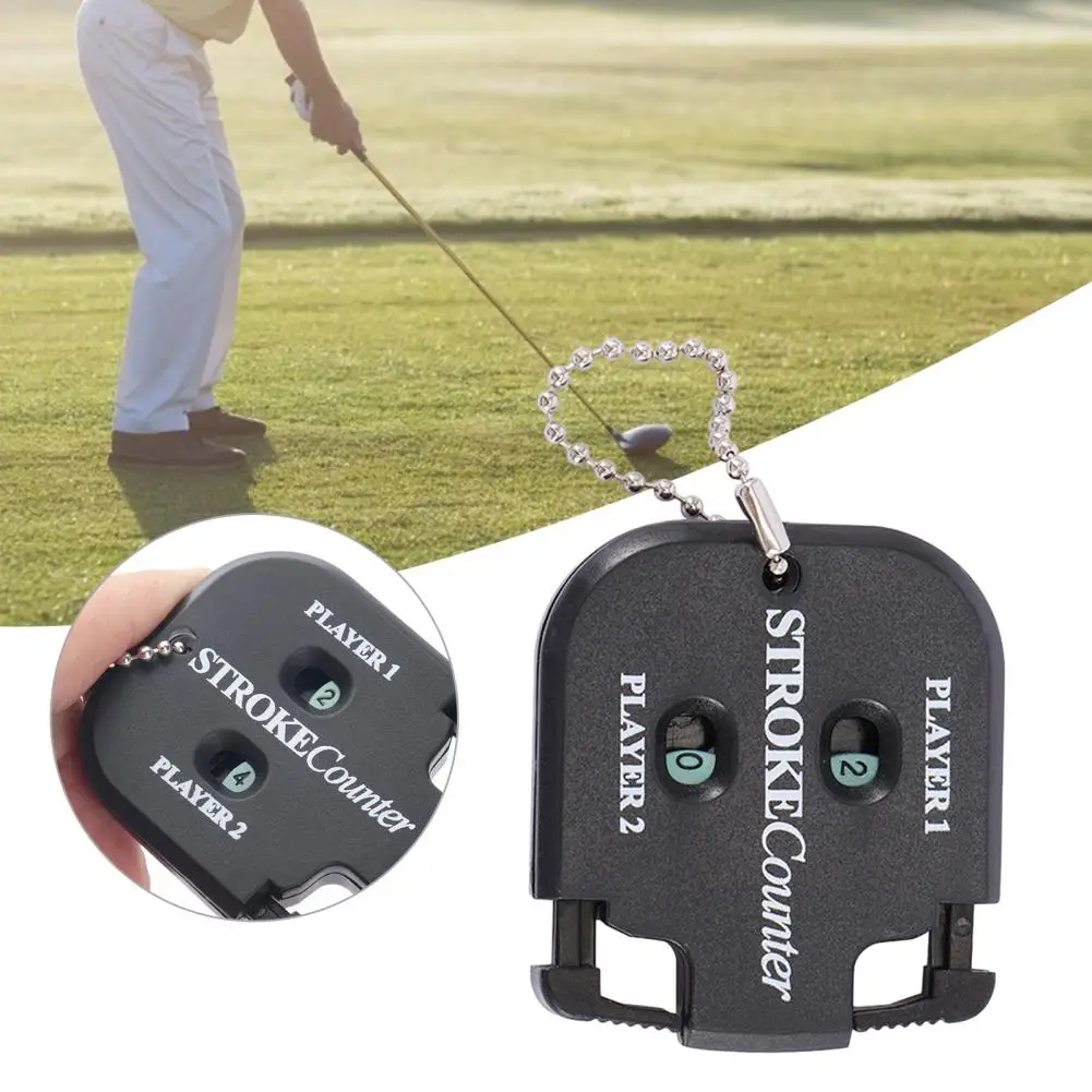 

Golf Scorer Mini Handy Golf Shot Count Stroke Putt Score Counter Two Digits Scoring Keeper With Key Chain Golf Accessories