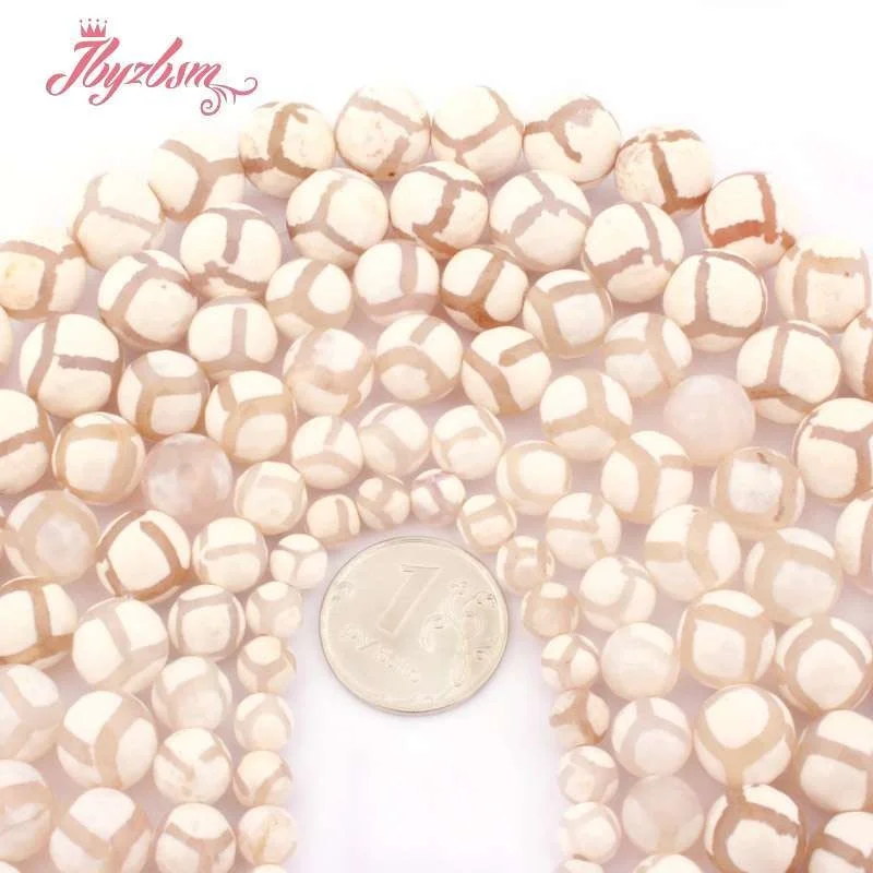 Natural DZI Tibetan Faceted Round White Football Agates Spacer Beads for DIY Accessories Necklace Bracelet Jewelry Making 15"
Natural DZI Tibetan Faceted Round White Football Agates Spacer Beads for DIY Accessories Necklace Bracelet Jewelry Making 15"