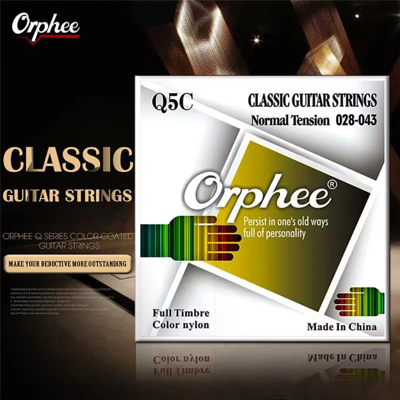 

Orphee Q5C Folk Guitar Strings Nylon Colored Silver Plated Acoustic Guitar Strings Stringed Instruments Guitar Parts Accessories