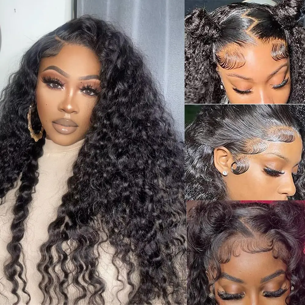 30 Inch 13x6 13x4 Deep Wave Lace Front Human Hair Wig HD Lace Frontal Wig 180% Density Body Wave Wigs Pre Plucked Glueless Wig
30 Inch 13x6 13x4 Deep Wave Lace Front Human Hair Wig HD Lace Frontal Wig 180% Density Body Wave Wigs Pre Plucked Glueless Wig