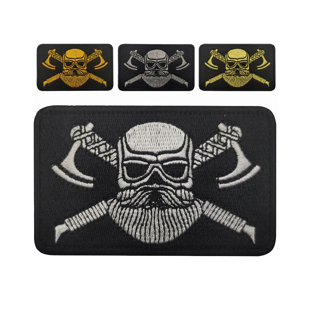 Vikings Tomahawk Embroidery Hook and Loop Patches for Clothing Morale Badge Tactical Armabnd Outdoor Backpack Hats Sticker
Vikings Tomahawk Embroidery Hook and Loop Patches for Clothing Morale Badge Tactical Armabnd Outdoor Backpack Hats Sticker