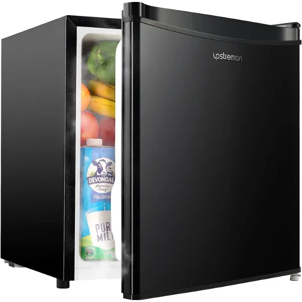 

Upstreman 1,7 куб. Фут мини-холодильник с морозильной камерой, регулируемый термостат, энергосберегающий, низкий уровень шума, однодверный компактный холодильник