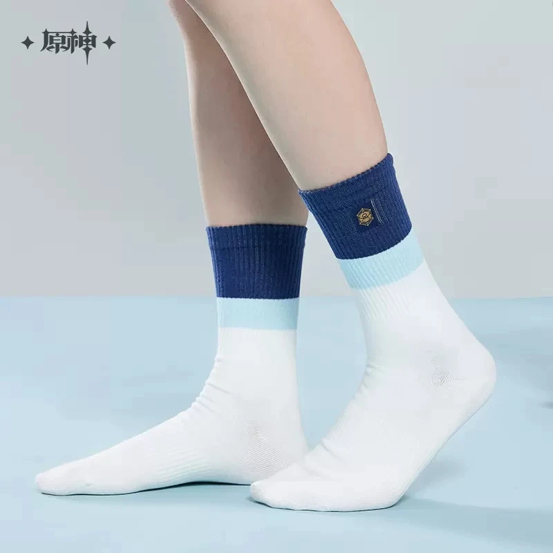 

Genshin Impact Kamisato Ayaka Theme Mid-Calf Socks Fashion Sports Stockings Anime Cosplay Couples Festivals Gifts