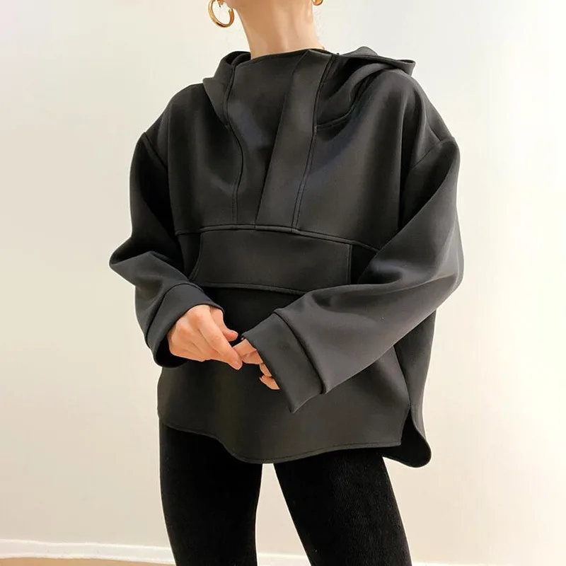 2023 Autumn New Fashion Women's Casual Design Sense of Large Pockets Loose Tops Long-sleeved Hooded Sweater Women's Hoodies
2023 Autumn New Fashion Women's Casual Design Sense of Large Pockets Loose Tops Long-sleeved Hooded Sweater Women's Hoodies