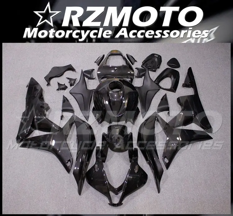 

4Gifts New ABS Whole Bike Fairings Kit Fit for HONDA CBR600RR F5 2007 2008 07 08 Bodywork Set Custom Black Carbon