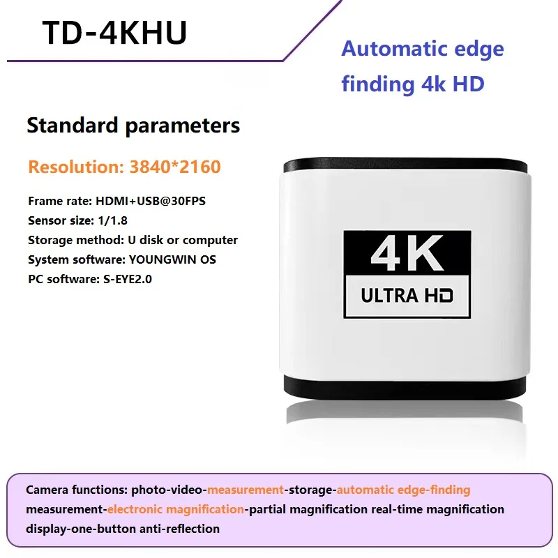 3840X2160P 4K 1/1.8 Microscope HDMI Camera Soldering C-Mount Adapter Trinocular Photo Video Measurement Automic Edge Patrol
3840X2160P 4K 1/1.8 Microscope HDMI Camera Soldering C-Mount Adapter Trinocular Photo Video Measurement Automic Edge Patrol