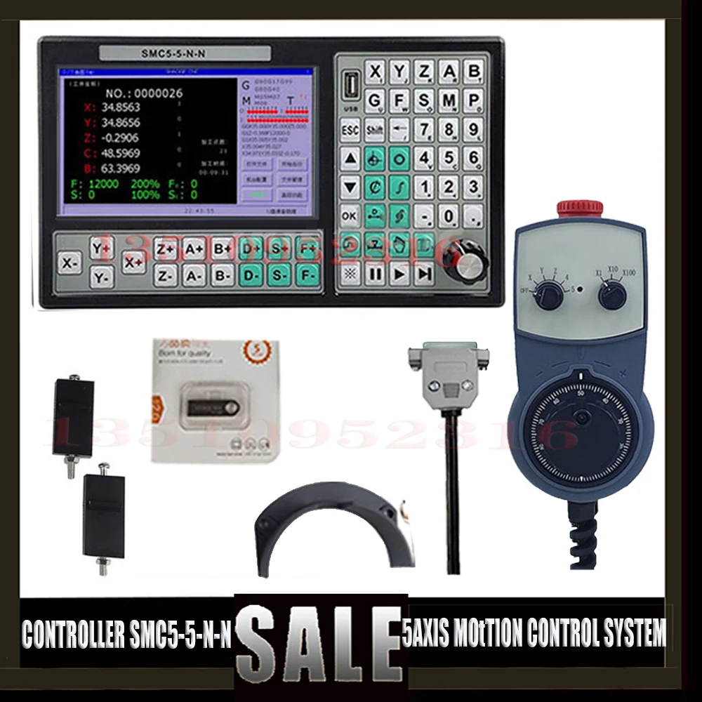 5 Axis Cnc Motion Controller Smc5-5-n-n 500khz G Code Support Rtcp With Axis Emergency Stop Handwheel Mpg75w24v Dc
5 Axis Cnc Motion Controller Smc5-5-n-n 500khz G Code Support Rtcp With Axis Emergency Stop Handwheel Mpg75w24v Dc