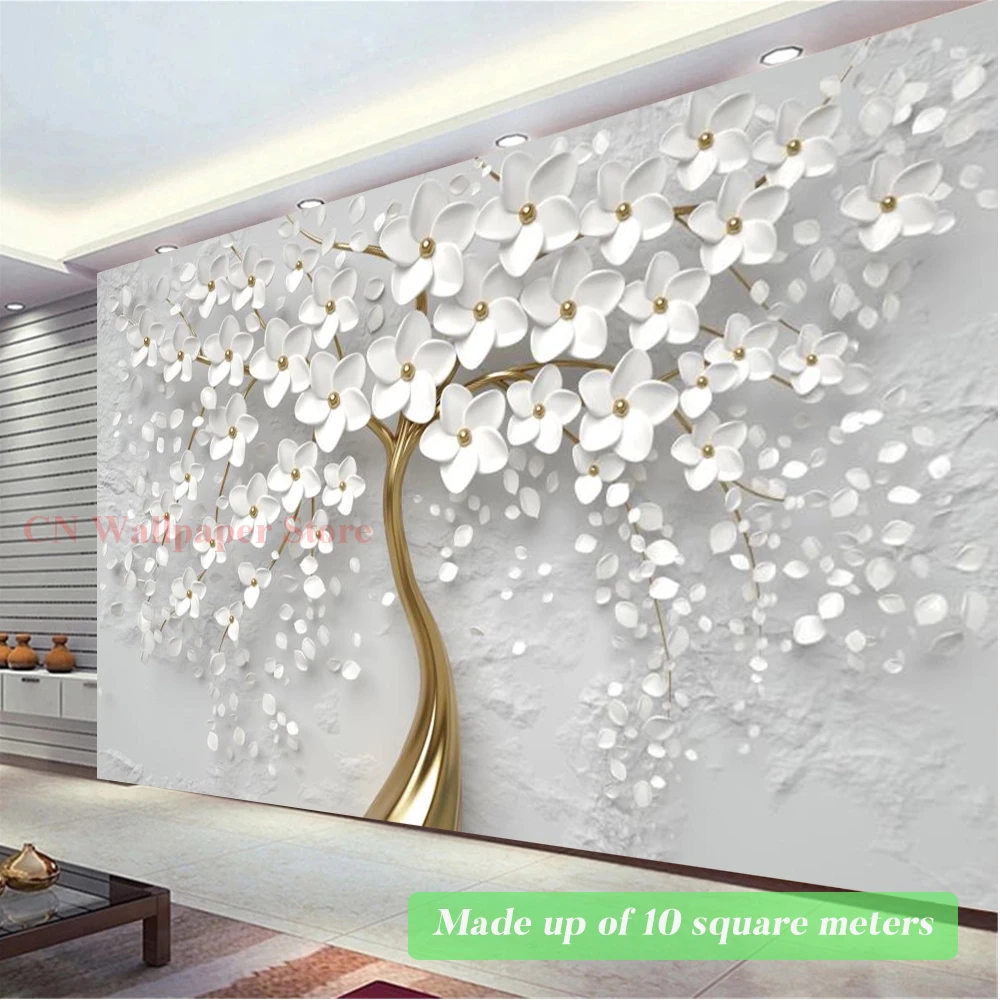 Tree Flower Luxury Custom Wallpaper Large Wall Mural for Living Room Poster Sofa Kitchen Home TV Background Bedroom Decoration
Tree Flower Luxury Custom Wallpaper Large Wall Mural for Living Room Poster Sofa Kitchen Home TV Background Bedroom Decoration