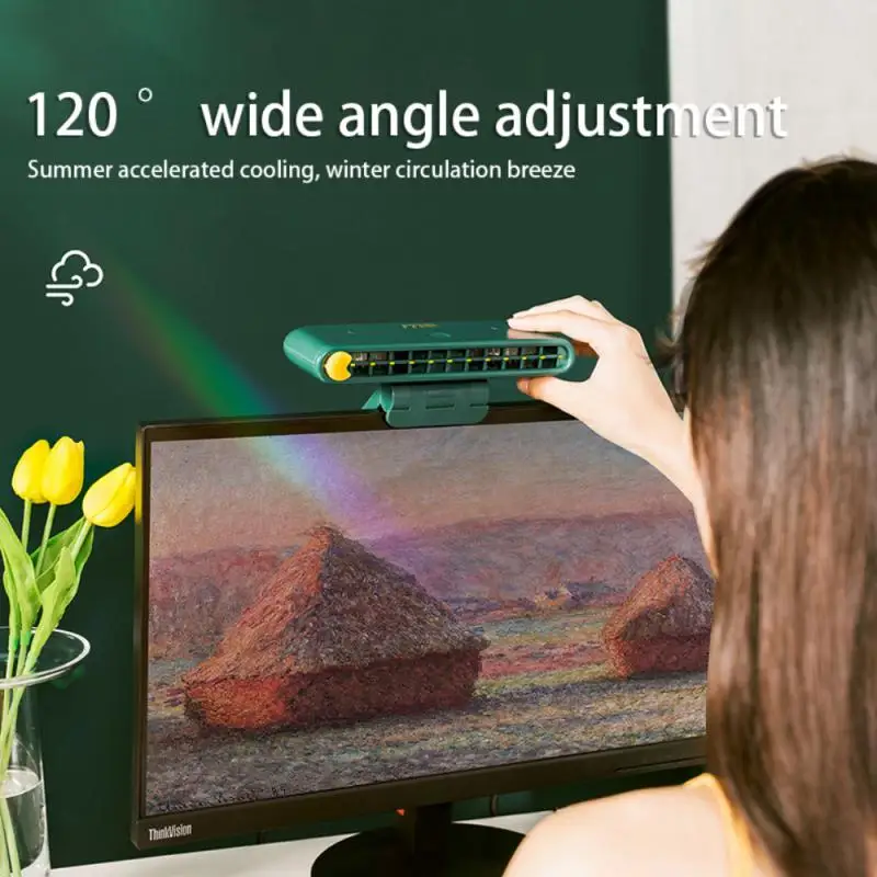 New USB Charging S14 Screen Fans 120° Adjustable Office Creative Display Hanging Fan Mute Desktop Summer Cooling Electric Fans
New USB Charging S14 Screen Fans 120° Adjustable Office Creative Display Hanging Fan Mute Desktop Summer Cooling Electric Fans