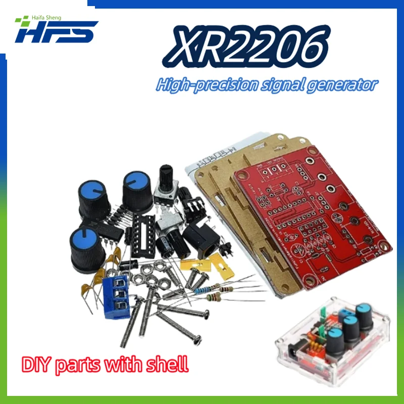 

XR2206 Function Signal Generator DIY Kit Sine/Triangle/Square Output 1Hz-1MHz Signal Generator Adjustable Frequency Amplitude