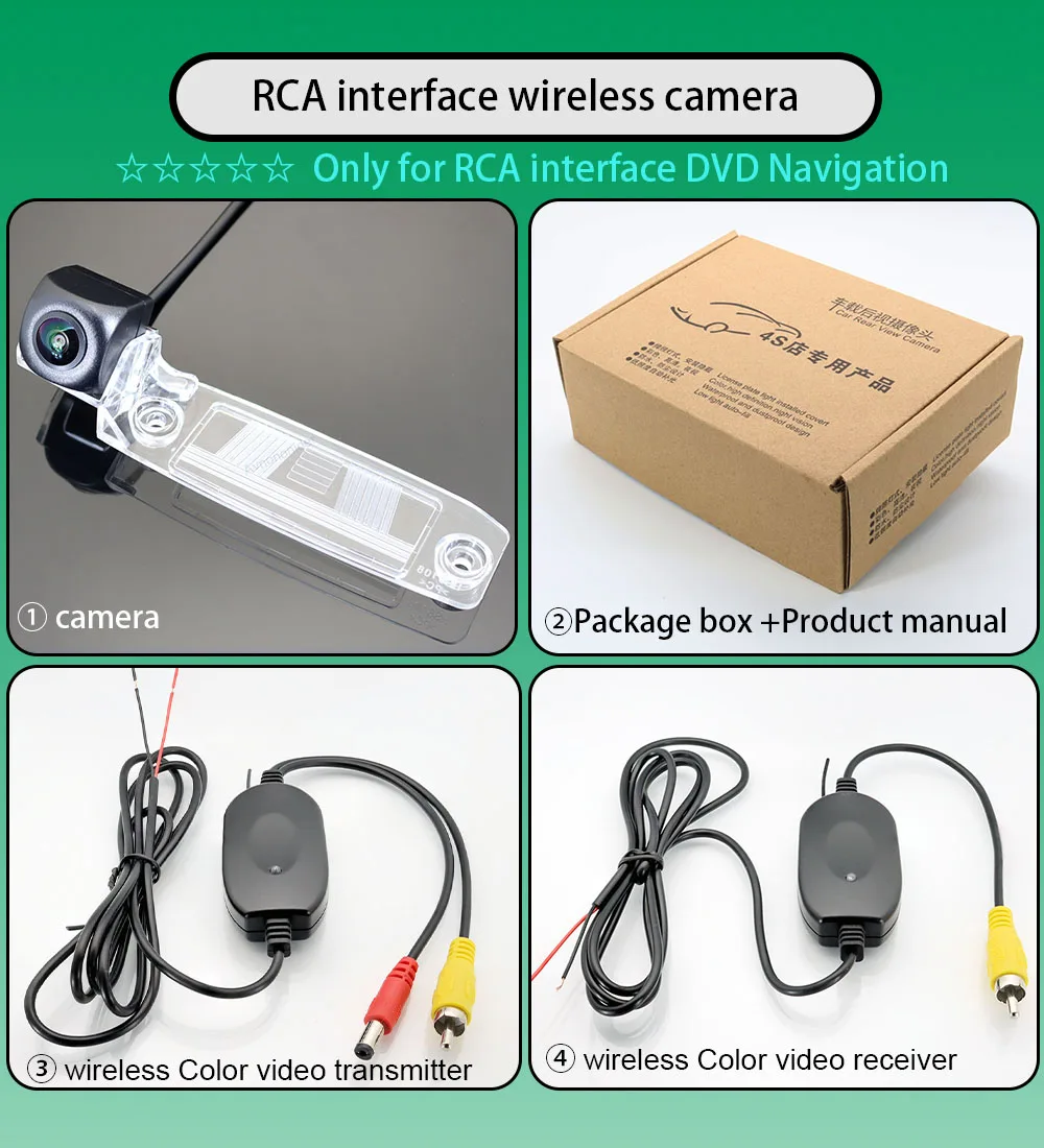 

2.4 Ghz Wireless Rear View Fisheye Camera For Hyundai Tucson JM 2004 2005 2006 2007 2008 2009 2010