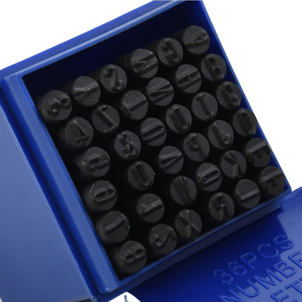 36pcs Letter And 9 Number Metal Punch Stamping Steel Seals Embossing Stamp Tools Kit For 5mm DIY Belt Leather
36pcs Letter And 9 Number Metal Punch Stamping Steel Seals Embossing Stamp Tools Kit For 5mm DIY Belt Leather
