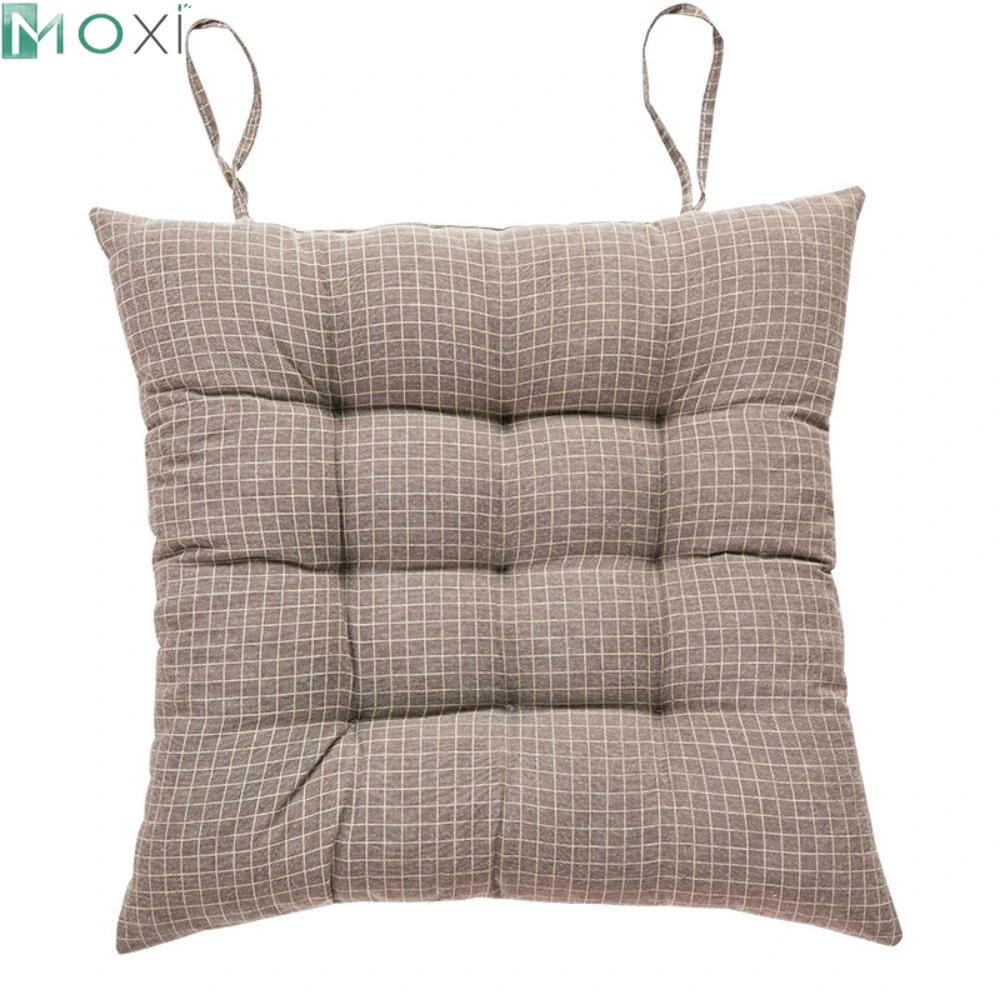 

Квадратная подушка 45x45 см, подушка для сиденья, однотонная Толстая матовая ткань, эластичные подушки для стула, Современный домашний декор, напольная Подушка, 1 шт.