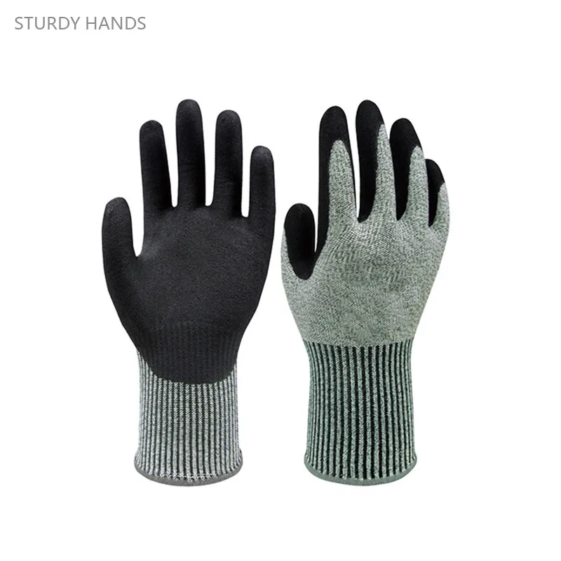 

Защитные перчатки с пятью уровнями, специальные антирежущие перчатки из стальной проволоки для кухни, рабочие перчатки для строительной механики