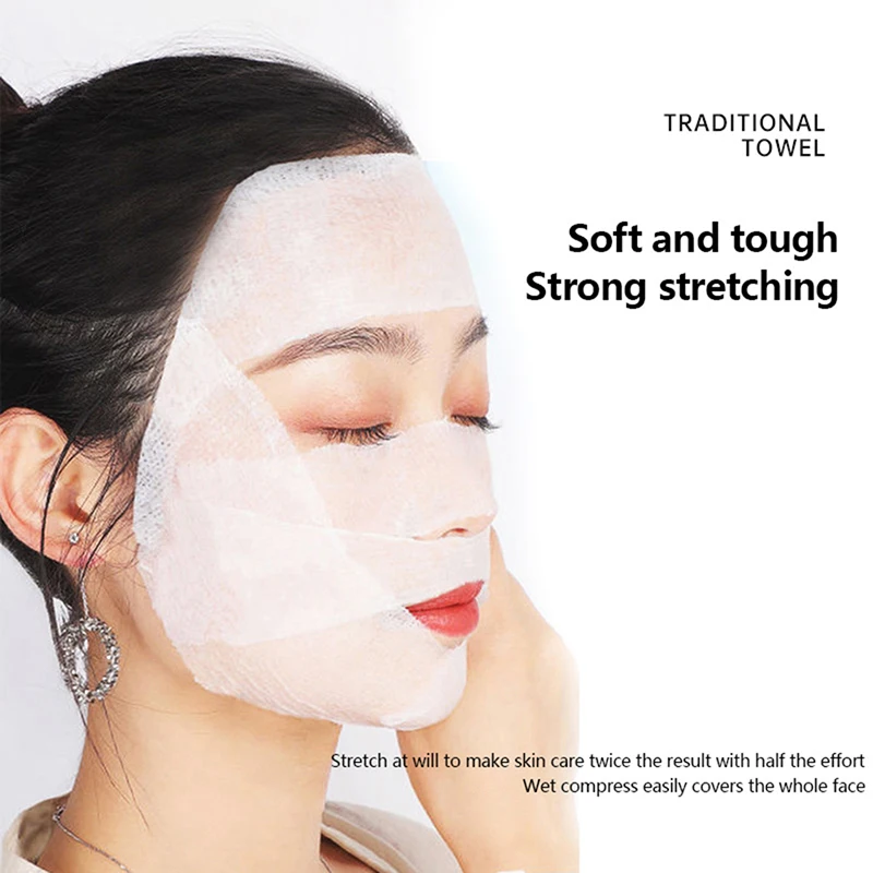 

50/240Pcs Mummy Gauze for Face Makeup Cotton Pads Stretchable Elasticity Cosmetic Cotton Mask Wet Compress Wipe Cleaning