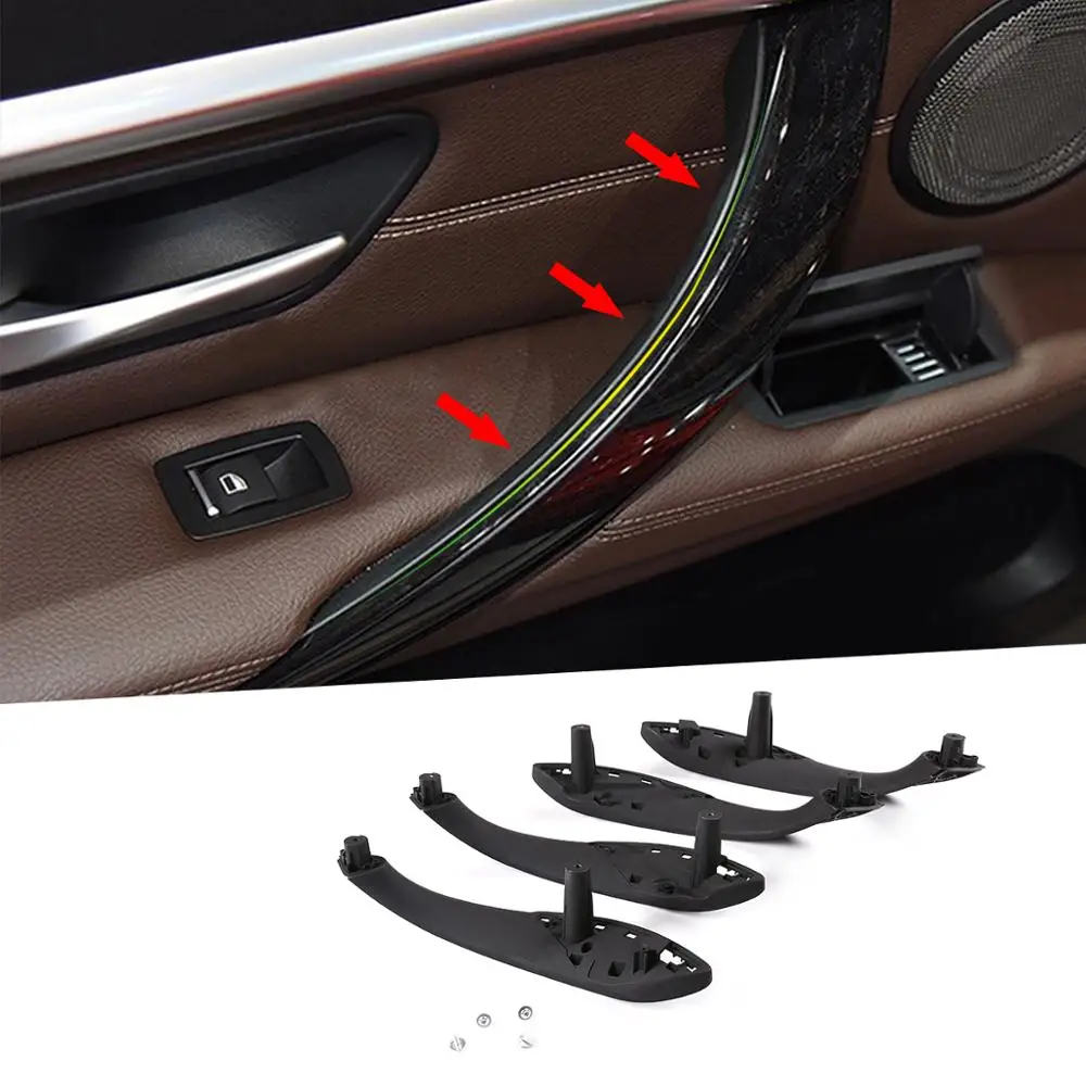 

Car Interior Door Handles for BMW 3 Series F30 F31 F35 F80 2013-2018 Black Beige Inner Doors Panel Handle Bar Pull Trim Cover