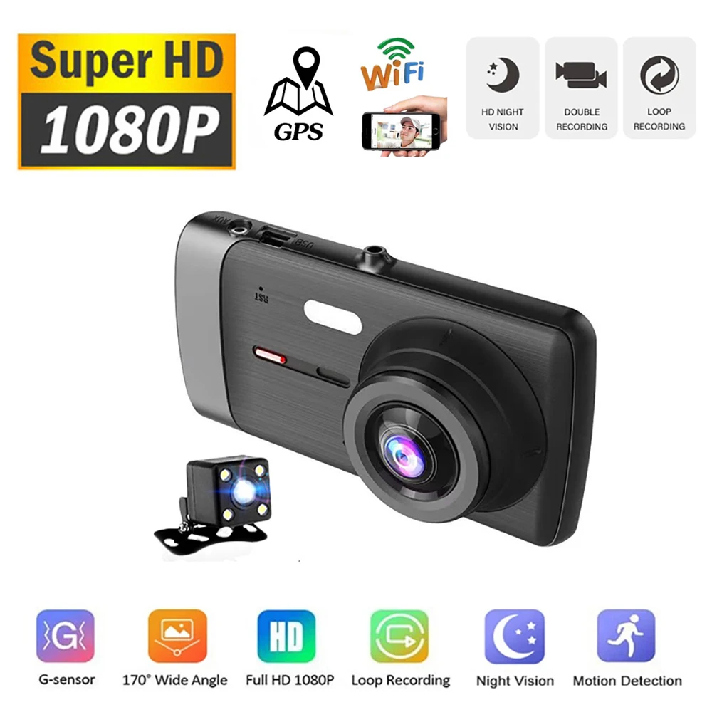 Car DVR Dash Cam WiFi Full HD 1080P Vehicle Camera Drive Video Recorder Black Box Auto Registrar Dashcam GPS Car Accessories
Car DVR Dash Cam WiFi Full HD 1080P Vehicle Camera Drive Video Recorder Black Box Auto Registrar Dashcam GPS Car Accessories