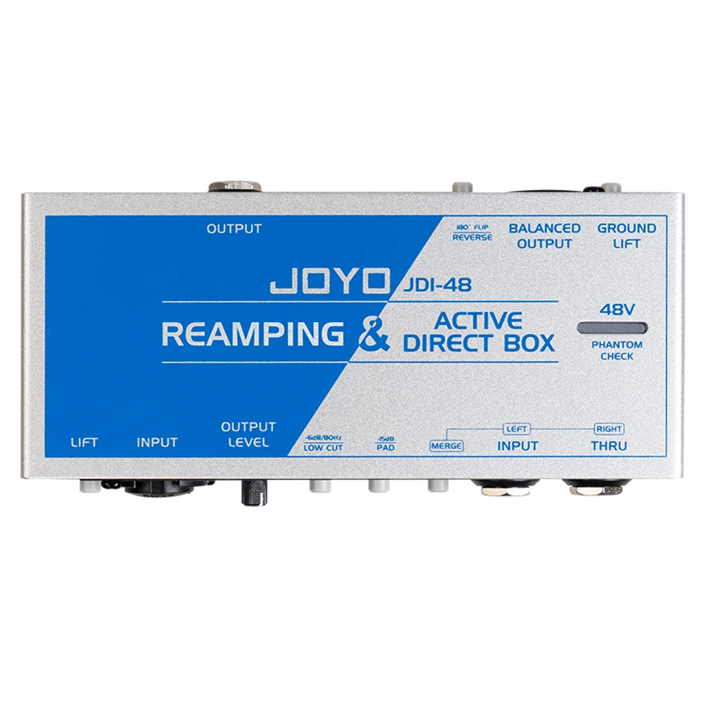 

JOYO JDI-48 Stereo Mix Guitar Effect Pedal Preamp DI BOX Signal Switching Recording Live Performance DI Direct Box Multi Effects