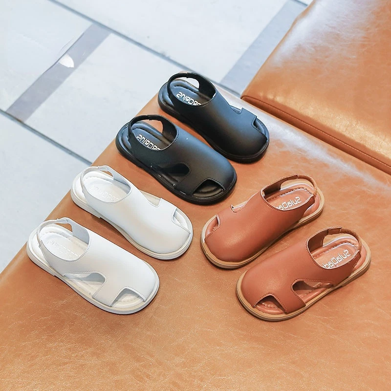Сандалии с мягкой подошвой для мальчиков, повседневные однотонные босоножки с носком, симпатичная пляжная обувь, для начинающих ходить детей, лето 2022 
Сандалии с мягкой подошвой для мальчиков, повседневные однотонные босоножки с носком, симпатичная пляжная обувь, для начинающих ходить детей, лето 2022