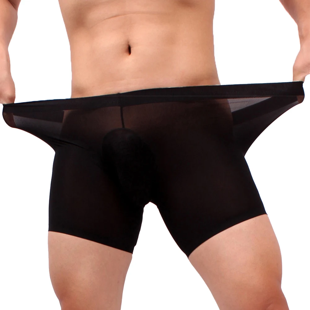 Men Trunks Thin Boxer Shorts Ice Silk Sheath Transparent Pouch Panties Sexy High Elastic Underwear See-Through Homme Slip
Men Trunks Thin Boxer Shorts Ice Silk Sheath Transparent Pouch Panties Sexy High Elastic Underwear See-Through Homme Slip
