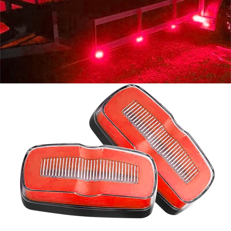 1 Pair IP67 Truck Trailer 4" LED Red Side Marker Clearance Light Turn Signal Lamp fit for Buses Lorries Semi Van RV Car 12-24V
1 Pair IP67 Truck Trailer 4" LED Red Side Marker Clearance Light Turn Signal Lamp fit for Buses Lorries Semi Van RV Car 12-24V