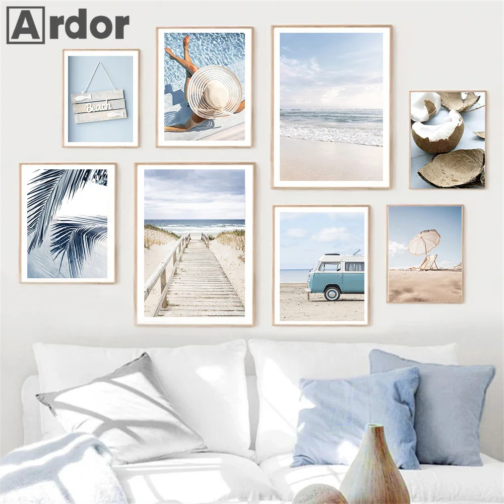 Blue Sea Wave Beach Bridge Poster Coconut Tree Shell Tropical Scenery Art Print Picture Wall Art Canvas Painting Home Decoration
Blue Sea Wave Beach Bridge Poster Coconut Tree Shell Tropical Scenery Art Print Picture Wall Art Canvas Painting Home Decoration