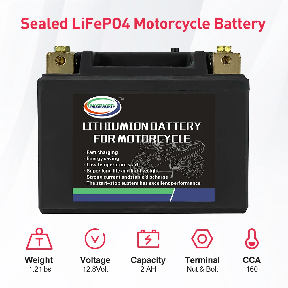 Стартовые батареи LiFePO4 для скутеров, литий-железо-фосфатная Батарея для мотоциклов, 12 В, CCA160A 260A 350A 450A для квадроциклов и мотовездеходов
Стартовые батареи LiFePO4 для скутеров, литий-железо-фосфатная Батарея для мотоциклов, 12 В, CCA160A 260A 350A 450A для квадроциклов и мотовездеходов