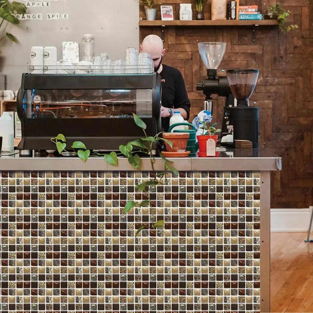 20PCS Wall Border Tile Sticker Mosaic Tile Wall Stickers Home Decoration 10*10cm Waterproof For Kitchen Floor Bathroom
20PCS Wall Border Tile Sticker Mosaic Tile Wall Stickers Home Decoration 10*10cm Waterproof For Kitchen Floor Bathroom