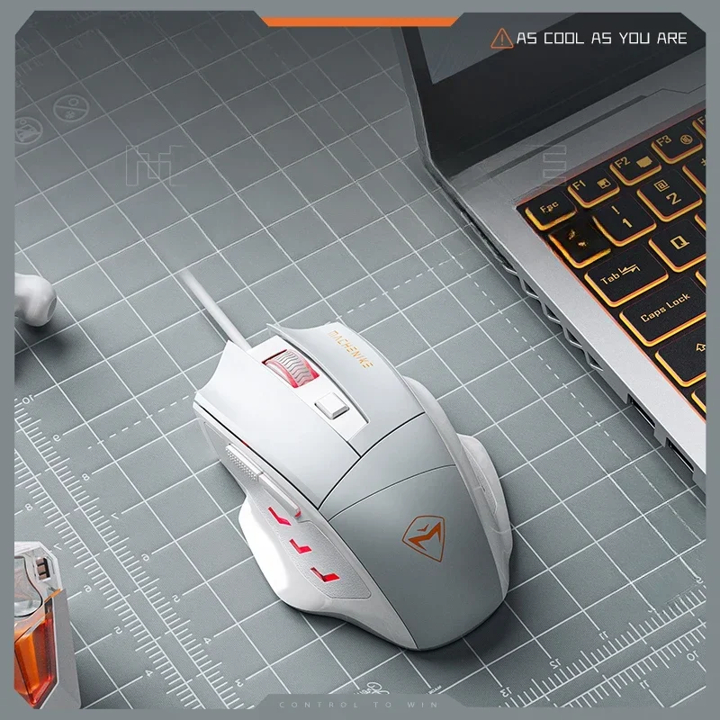 

MiFuny Wired Mouse Mute RGB Backlight Esports Gaming Mouse USB Engineering Design Mouses for PC Mouses Laptops Accessories