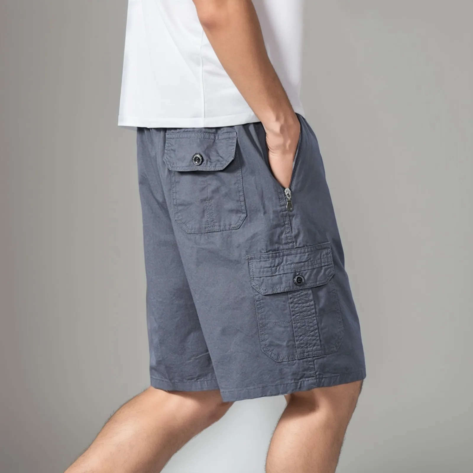 Men'S Youth Popular Cargo Shorts Classic Solid Color Multi-Pocket Straight Short Pants Summer Outdoor Holiday Streetwear Hombre
Men'S Youth Popular Cargo Shorts Classic Solid Color Multi-Pocket Straight Short Pants Summer Outdoor Holiday Streetwear Hombre
