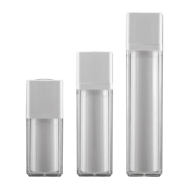15ml 30ml 50ml Airless Pump Cosmetic Container Frosted Double-layer Thickened Square Lotion Empty Airless Bottle
15ml 30ml 50ml Airless Pump Cosmetic Container Frosted Double-layer Thickened Square Lotion Empty Airless Bottle