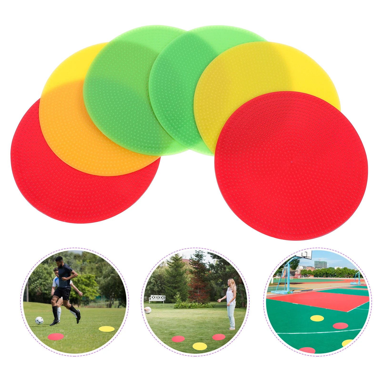 6Pcs Football Training Sign Discs Football Training Markers Colored Soccer Training Markers Signs
6Pcs Football Training Sign Discs Football Training Markers Colored Soccer Training Markers Signs