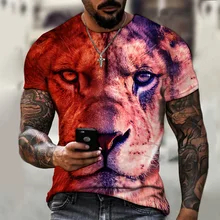 Men's T-Shirt Suit 3D Printing Lion 2022 New Summer Men's Round Neck Short Sleeve Top Fashion Casual Tracksuit Oversized T-Shirt
Men's T-Shirt Suit 3D Printing Lion 2022 New Summer Men's Round Neck Short Sleeve Top Fashion Casual Tracksuit Oversized T-Shirt