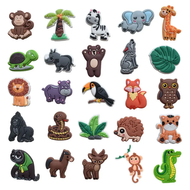 25 Pcs Jungle Animals Theme Hole Shoe Charm Packs Slipper Decoration Set for Kids Adult Cute Sandals Accessories Wholesale Bulk
25 Pcs Jungle Animals Theme Hole Shoe Charm Packs Slipper Decoration Set for Kids Adult Cute Sandals Accessories Wholesale Bulk