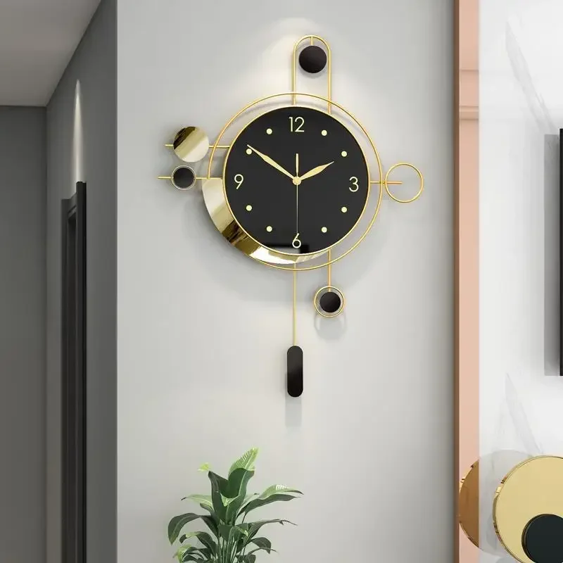 Nordic light luxury clock wall clock living room wall hanging fashion creative wall watch modern decoration silent clock
Nordic light luxury clock wall clock living room wall hanging fashion creative wall watch modern decoration silent clock