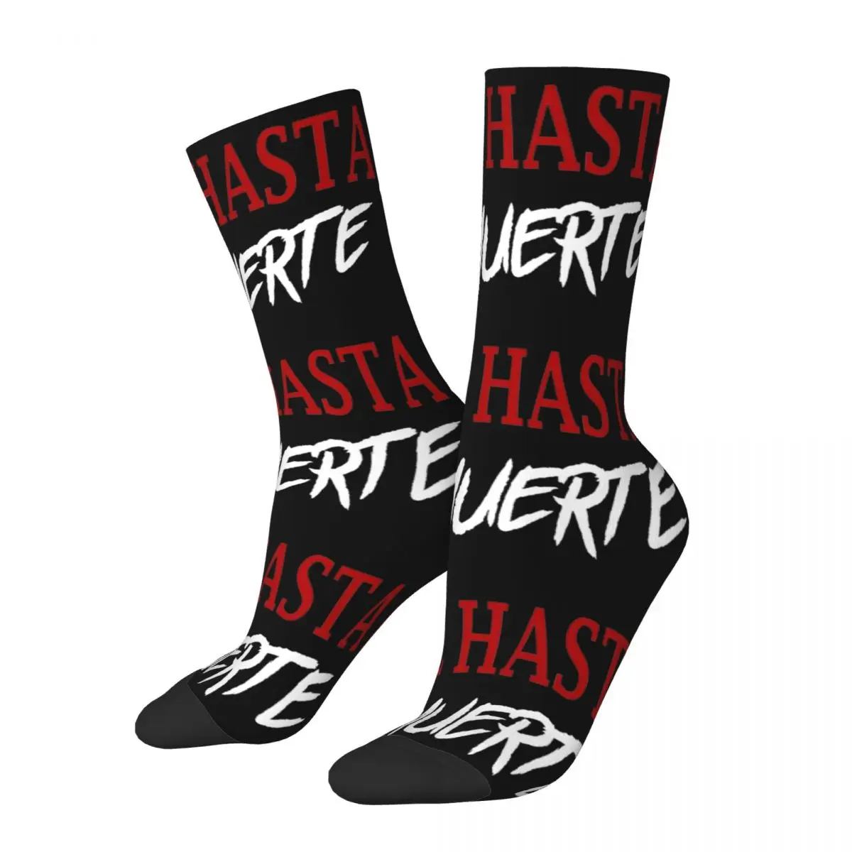 

Real Hasta La Muerte Hip-hop Socks Men Women Polyester Fashion Anuel AA Socks Novelty Spring Summer Autumn Winter Socks Gift