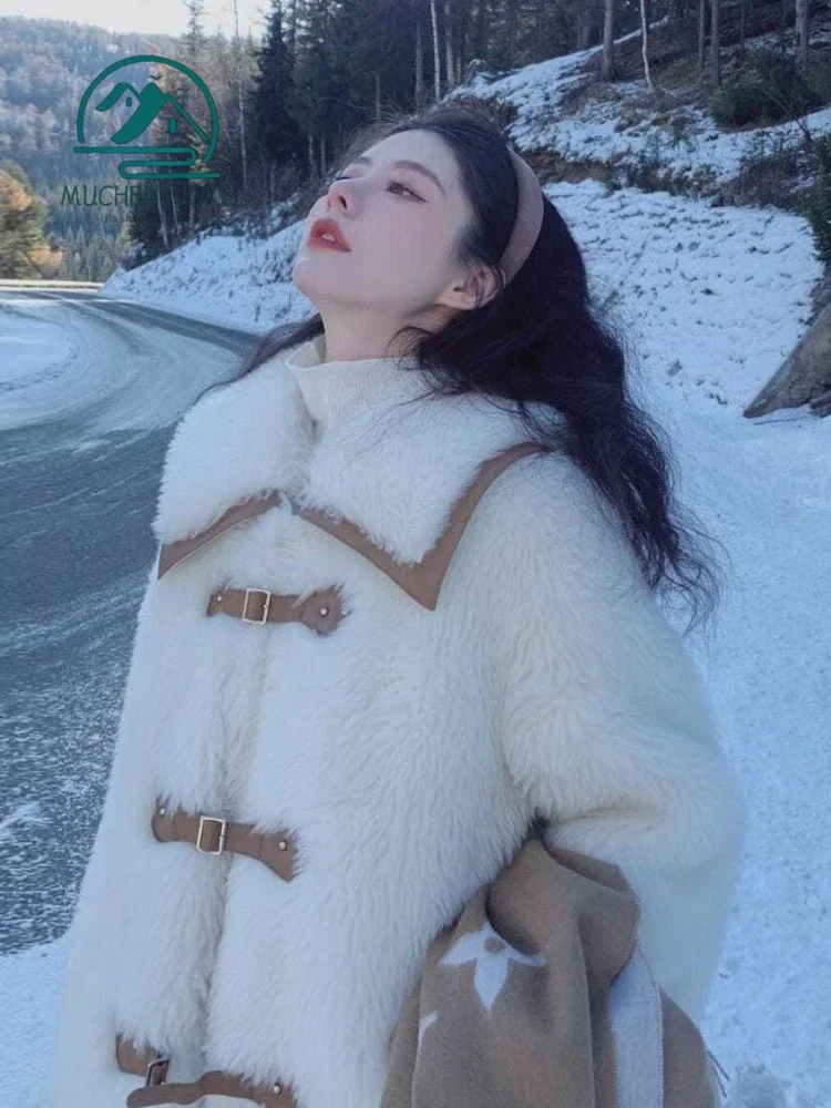 Пальто из искусственного меха, новинка 2023, модная женская зимняя куртка, верхняя одежда с изображением статуи, топ из искусственного меха, Свободная Женская одежда с лацканами
Пальто из искусственного меха, новинка 2023, модная женская зимняя куртка, верхняя одежда с изображением статуи, топ из искусственного меха, Свободная Женская одежда с лацканами