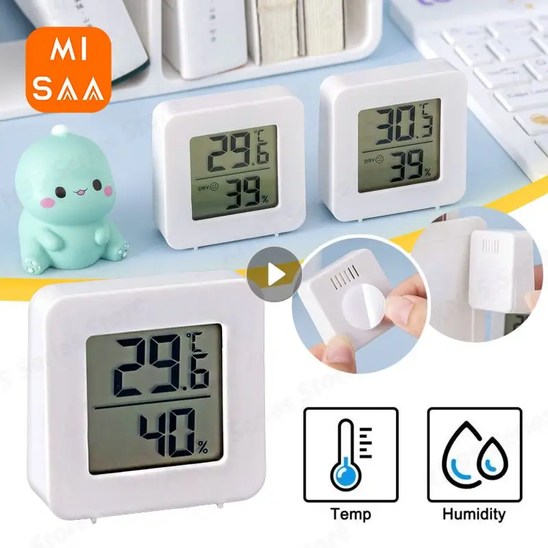 

Indoor Mini LCD Digital Thermometer Hygrometer Baby Room Electronic Temperature Hygrometer Sensor Meter Household Thermometers