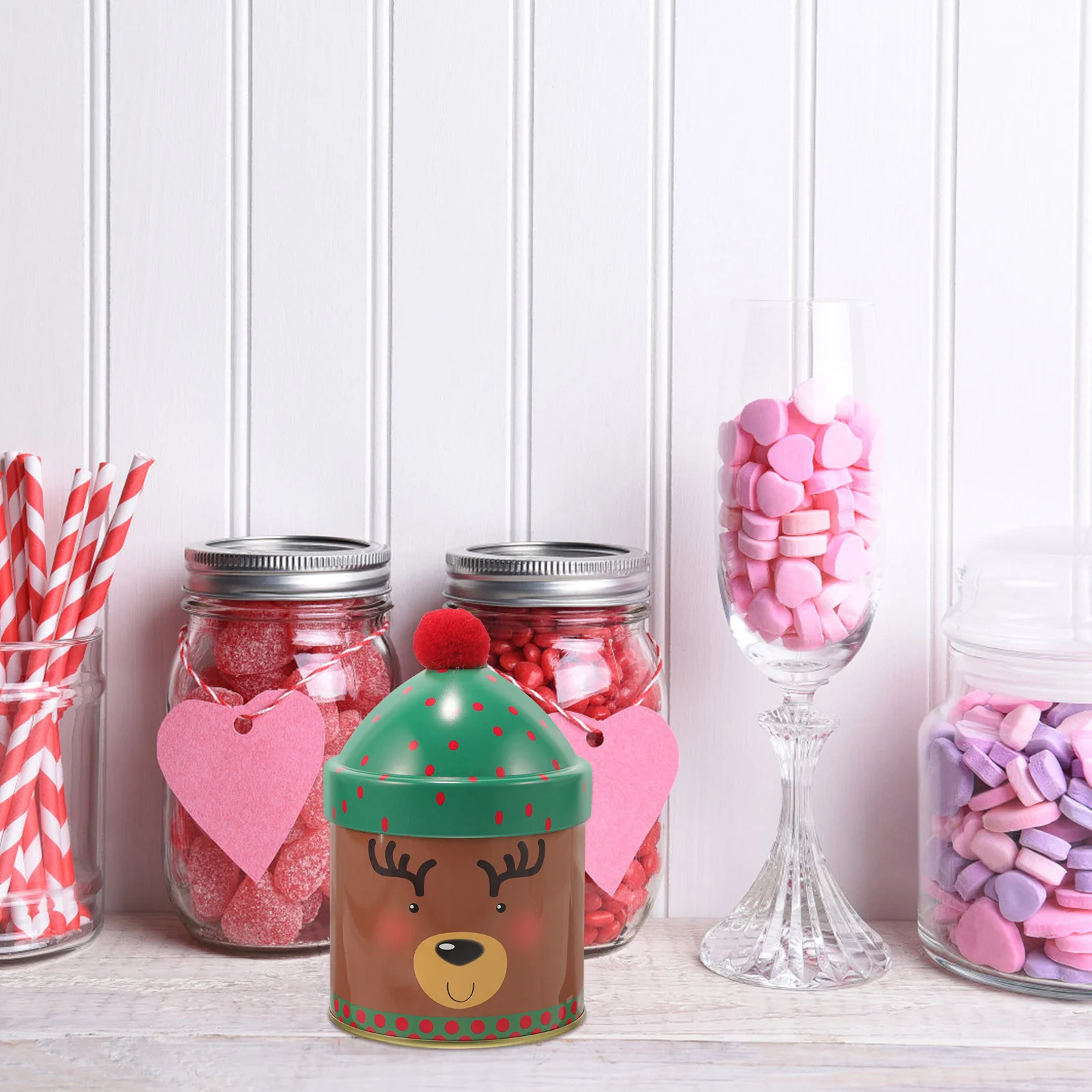 Christmas Candy Jar Santa Red Hat Lid Metal Cookie Jar Christmas Jar Air Tight Coffee Jar Santa Shape Candy Jar Storage Can
Christmas Candy Jar Santa Red Hat Lid Metal Cookie Jar Christmas Jar Air Tight Coffee Jar Santa Shape Candy Jar Storage Can