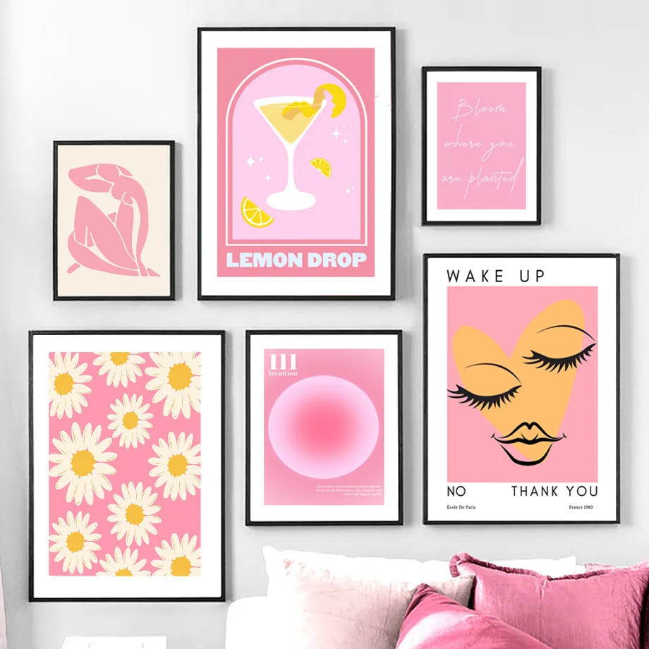 Matisse Woman Cocktail Flower Angel Number Pink Poster, Canvas Painting, Gallery Wall Art Prints, Pictures for Living Room Decor
Matisse Woman Cocktail Flower Angel Number Pink Poster, Canvas Painting, Gallery Wall Art Prints, Pictures for Living Room Decor